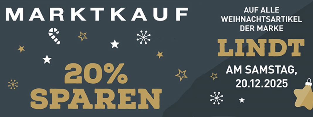 Nur am 20.12.25 – 20% auf alle Lindt Weihnachtsartikel
